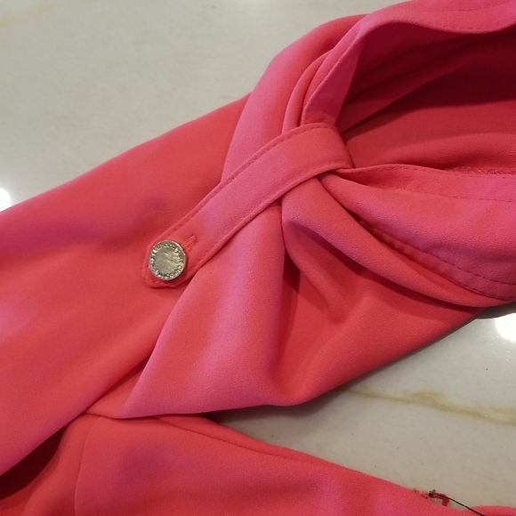 Liz Claiborne peach cute shirt dress size 10 - Picture 6 of 7